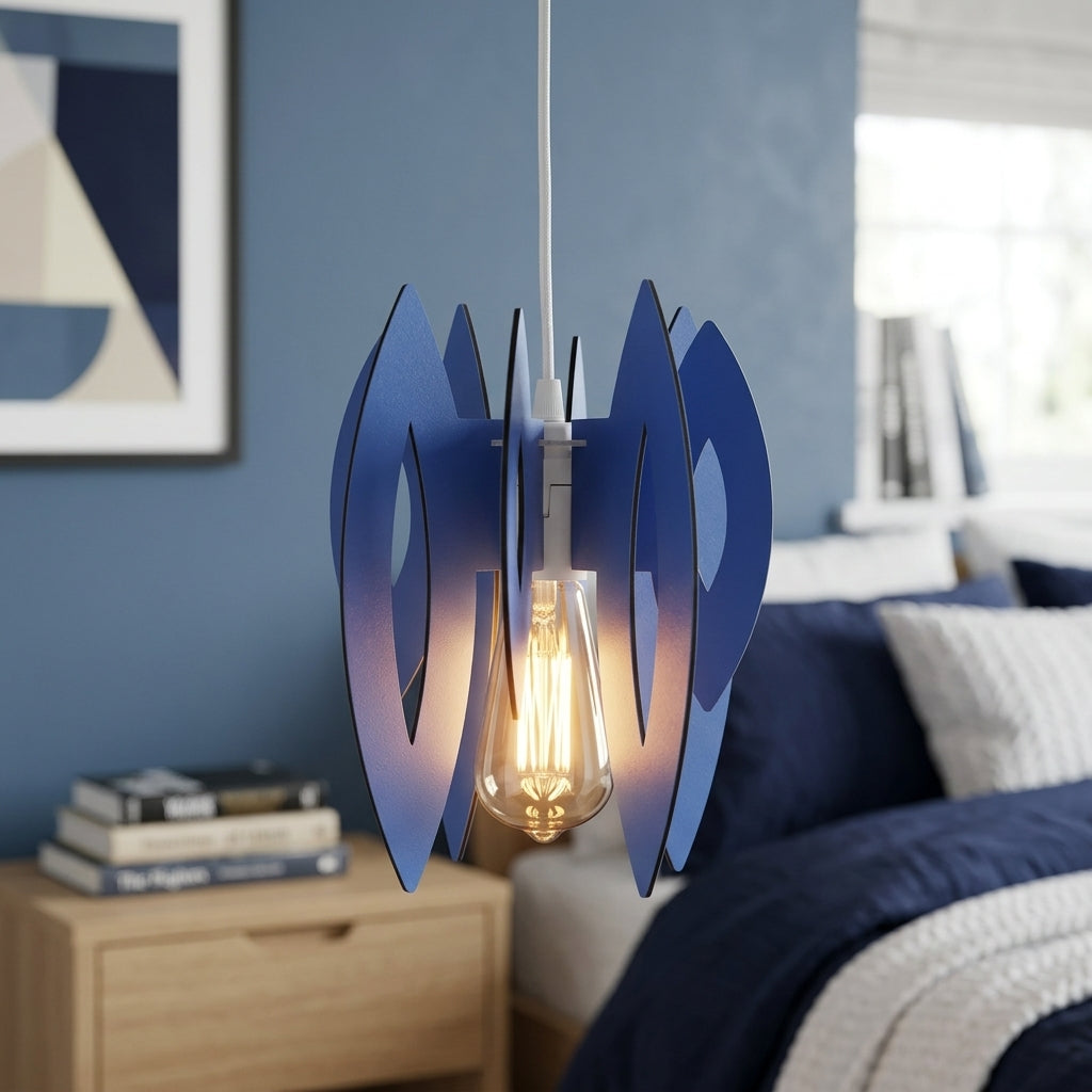 Pendul 1xE14 Elips Blue 70CM