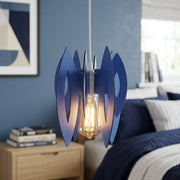 Pendul 1xE14 Elips Blue 70CM