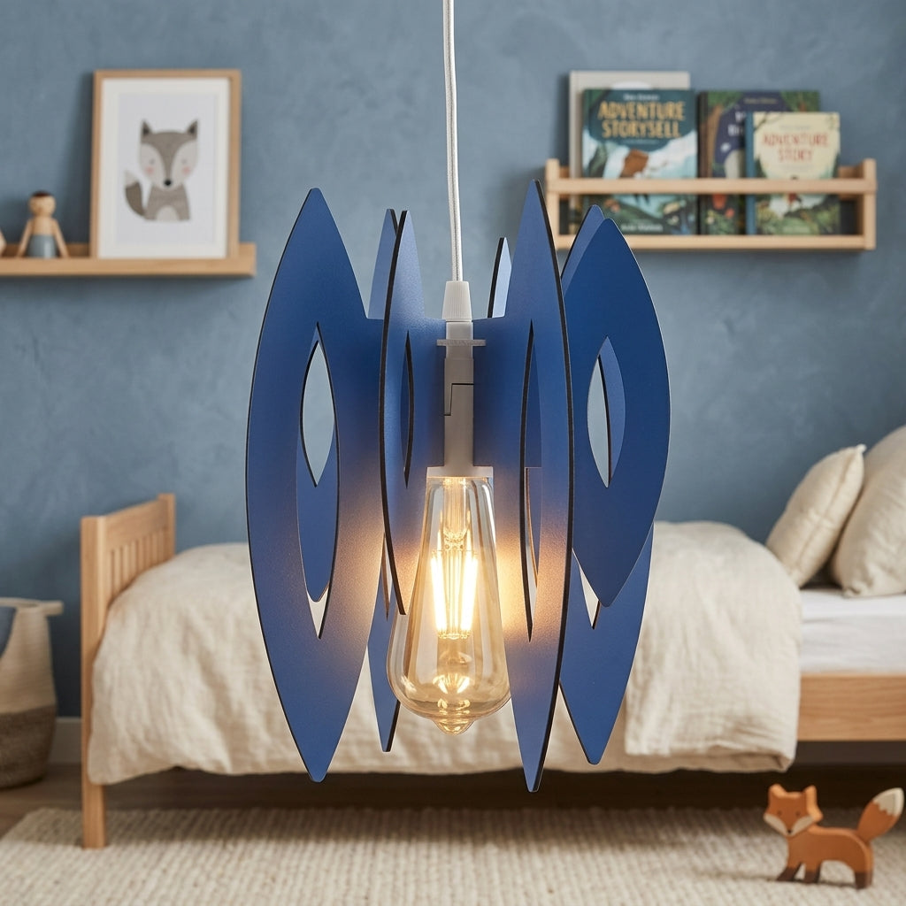 Pendul 1xE14 Elips Blue 70CM