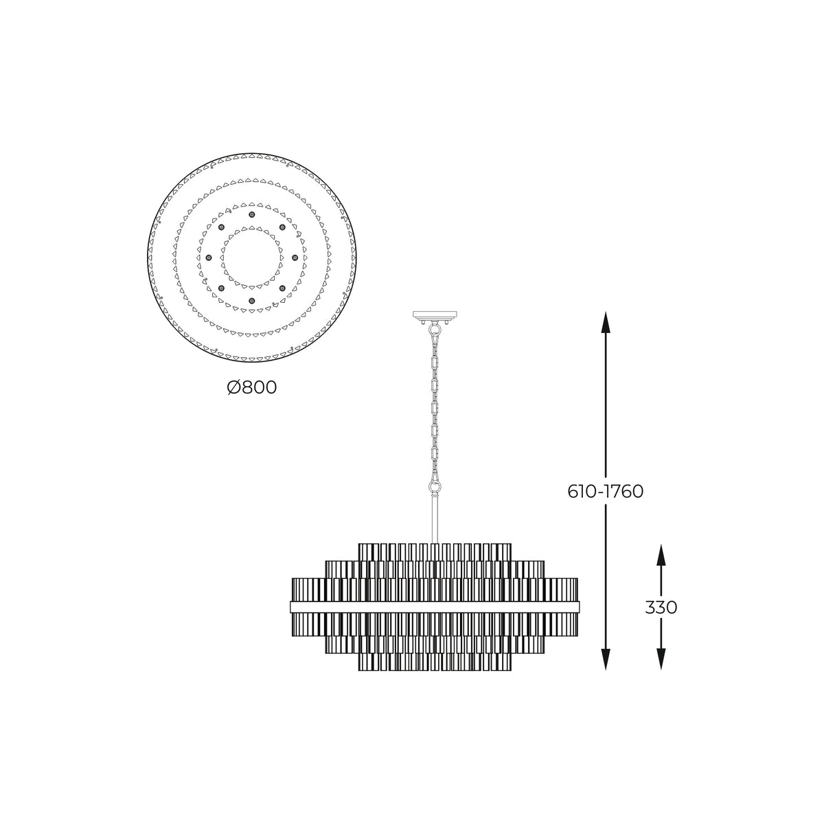 Candelabru Cristal Luxury CONSTANTINOPOLE Premium 80cm