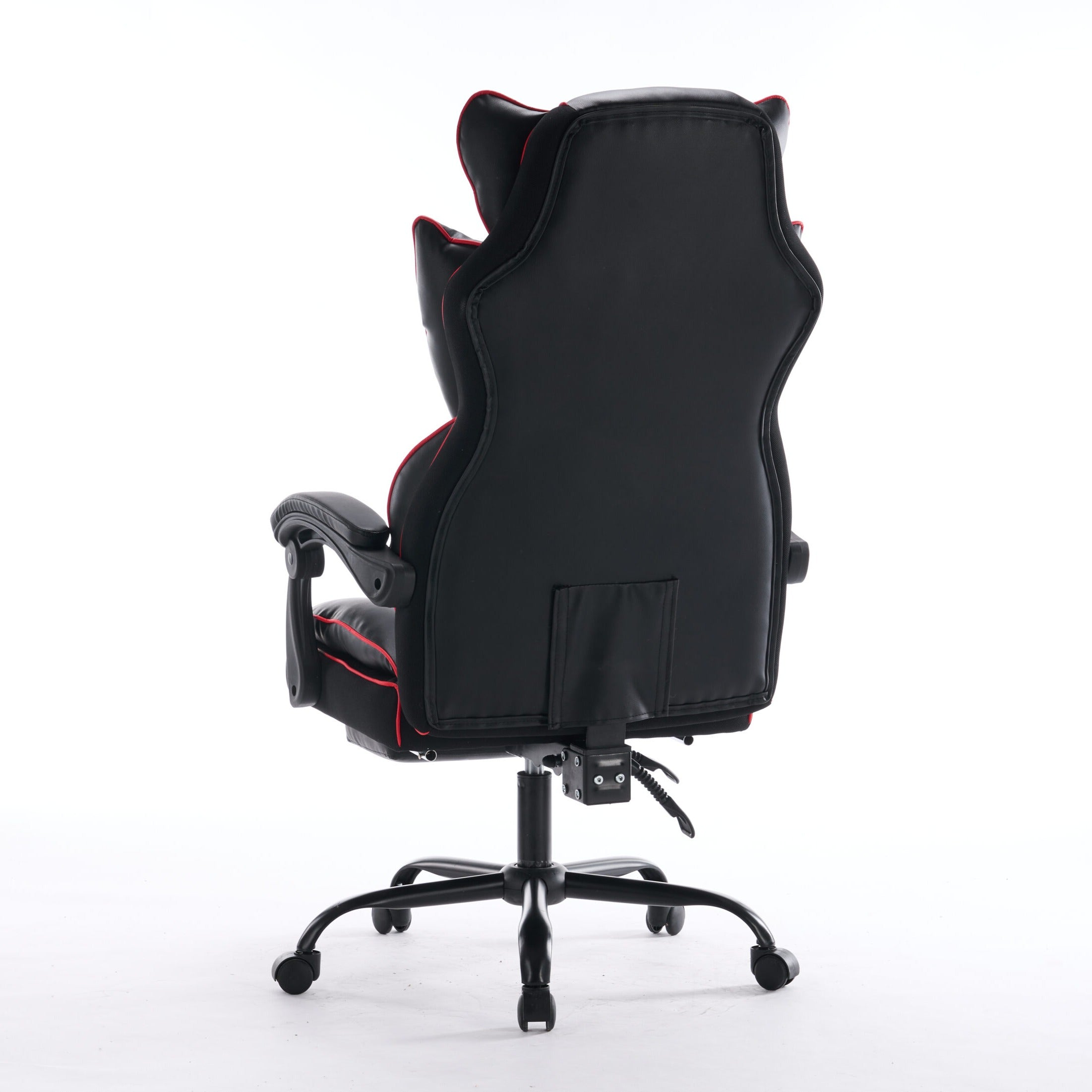 Scaun de Birou Reglabil Negru WF-807B cu Suport Picioare | Piele Ecologica