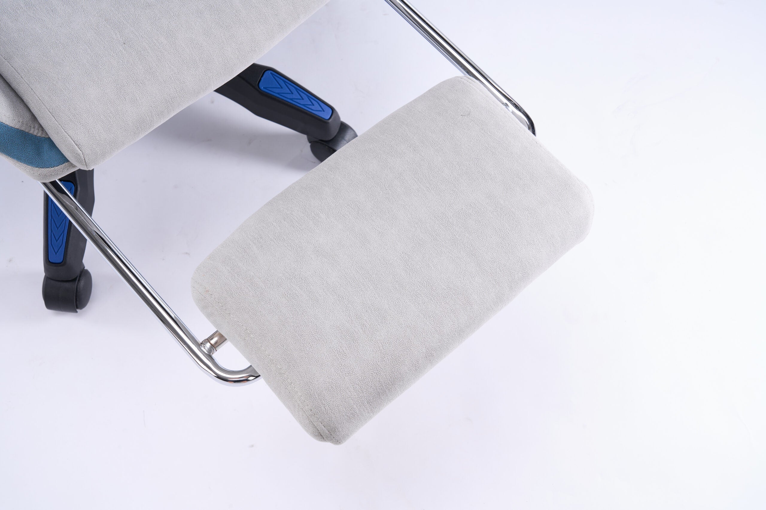 Scaun de Gaming, Gri + Albastru, 606