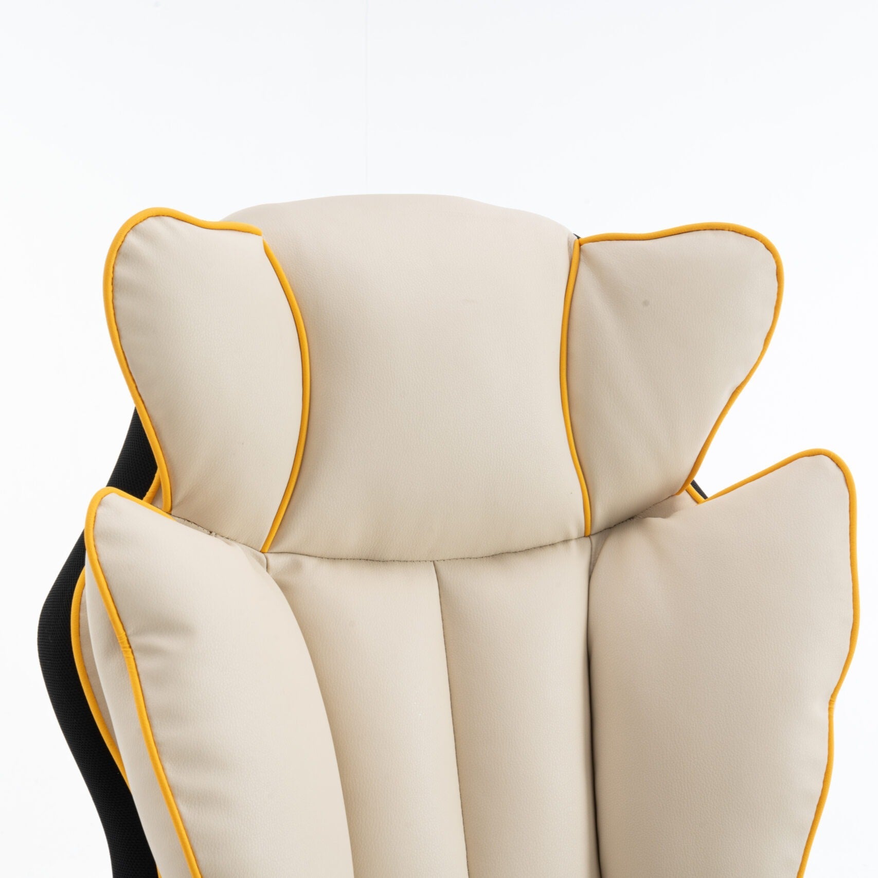 Scaun de Birou Reglabil Alb WF-807B cu Suport Picioare | Piele Ecologica