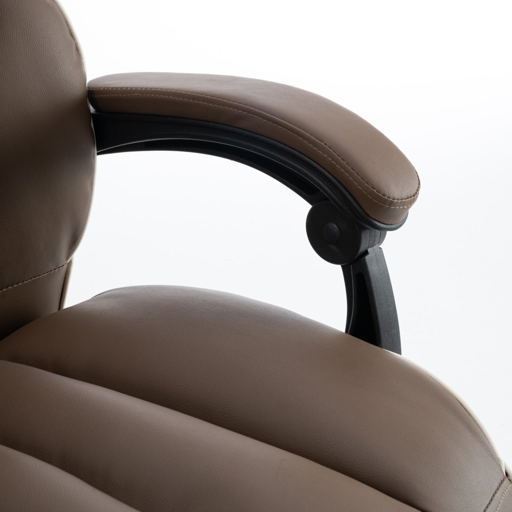 Scaun de Birou Reglabil Maro WF-807B cu Suport Picioare | Piele Ecologica