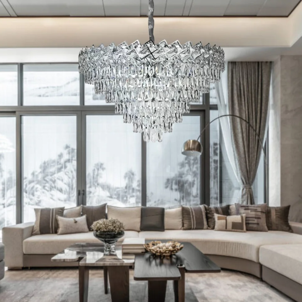 Candelabru Cristal MALLI Silver ⌀80CM