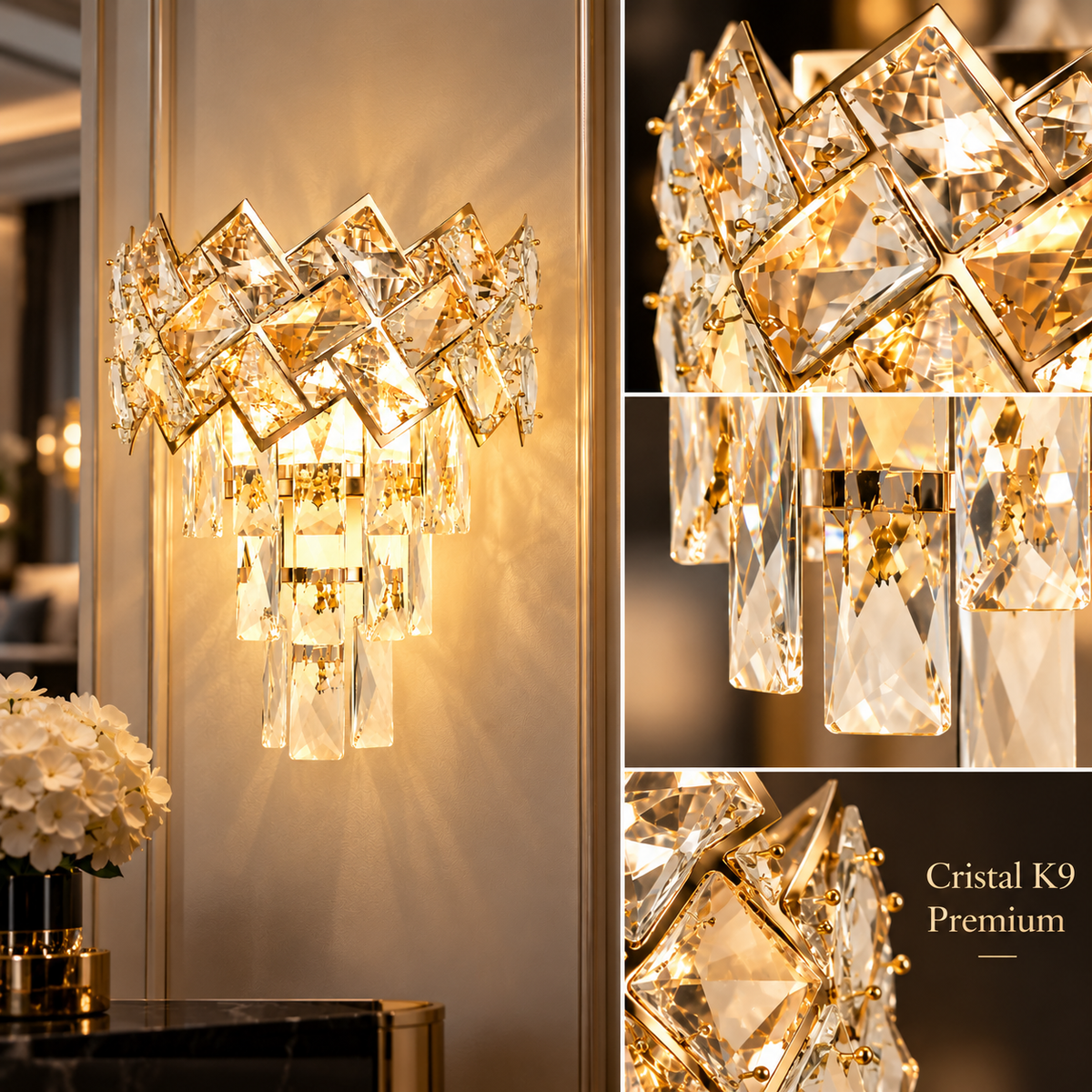 Aplica Perete Malli Gold Cristal