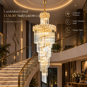 Candelabru Cristal LUXURY Malli Gold 180cm