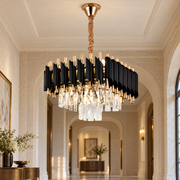 Candelabru Cristal Black Panther Square 300mm