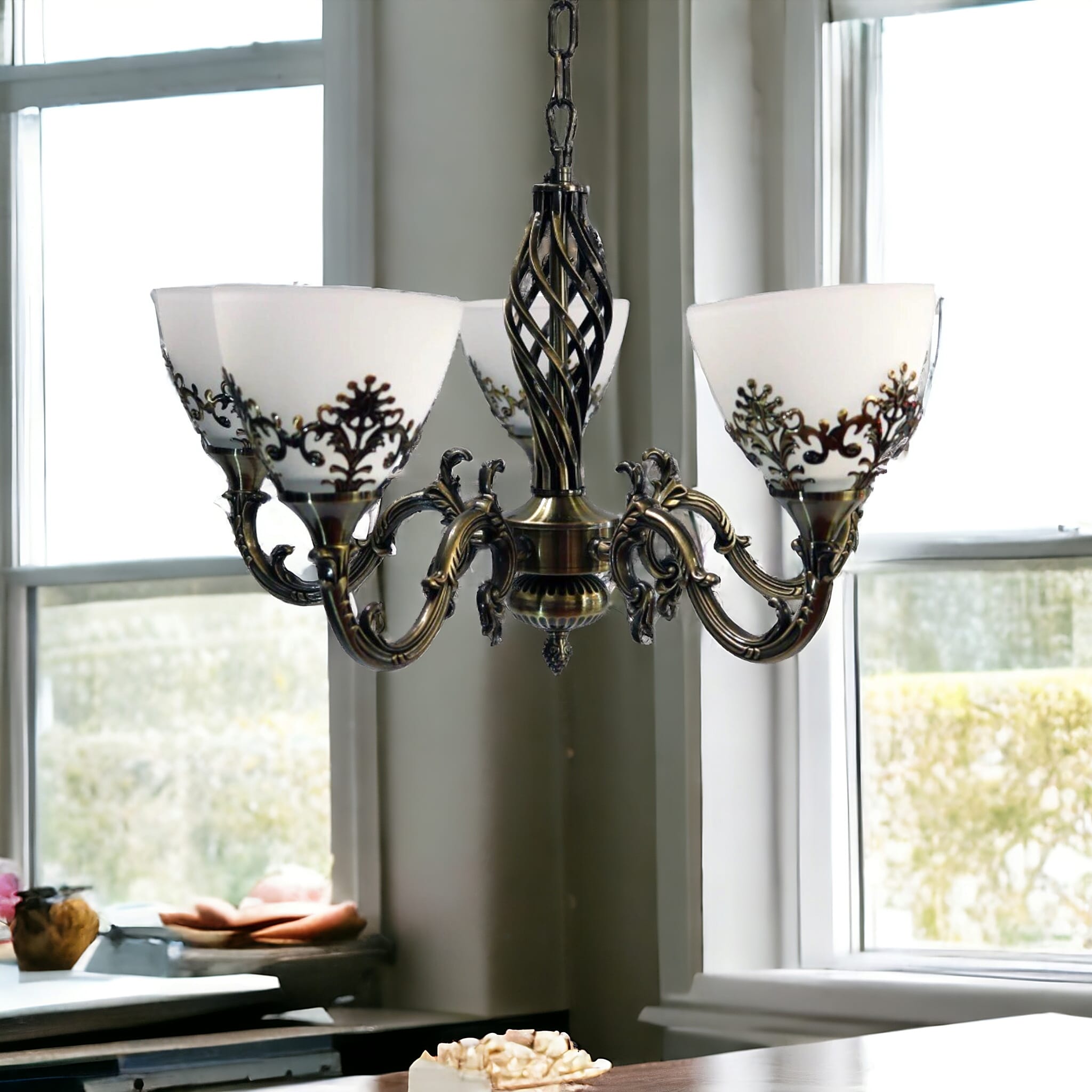 Candelabru Antichizat Bronz 5XE27 Melo