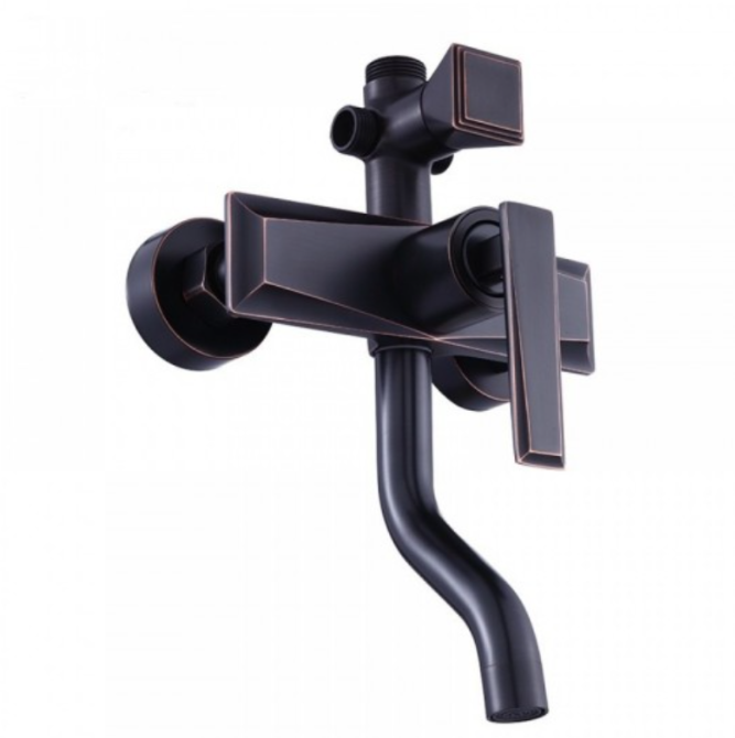 Coloana de Dus Negru Antichizat 1734 3 Functii din Alama Sanitara