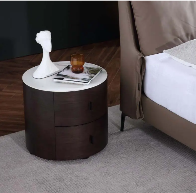 Noptiera Moderna din Lemn cu Blat Compozit Serena Moonlight 50CM