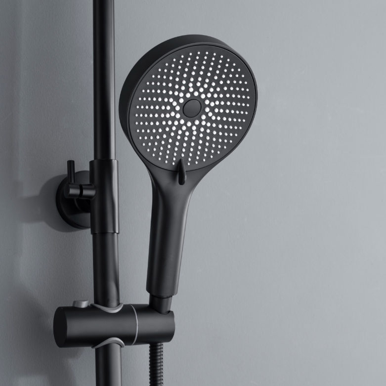 Coloana de Dus Premium 4 Moduri de Pulverizare Negru Inox