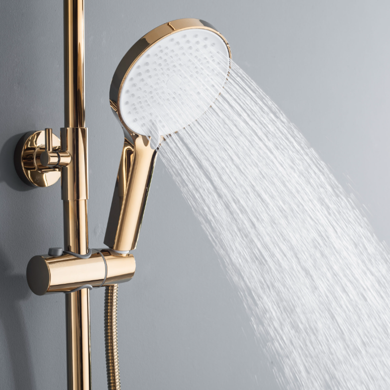 Coloana de Dus Premium 4 Moduri de Pulverizare Aurie Inox
