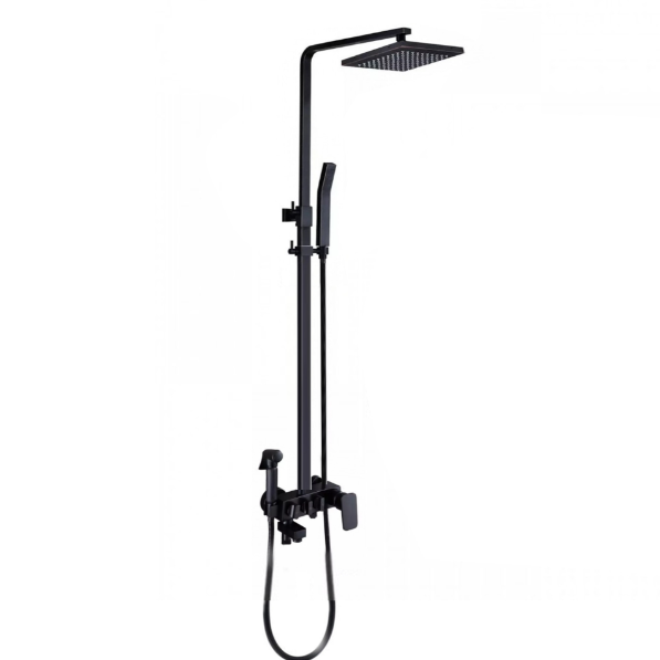 Coloana de Dus Negru Antichizat 1736 4 Functii din Alama Sanitara