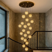 Lustra Suspendata Golden Sponge Majestic Staircase 20xG9