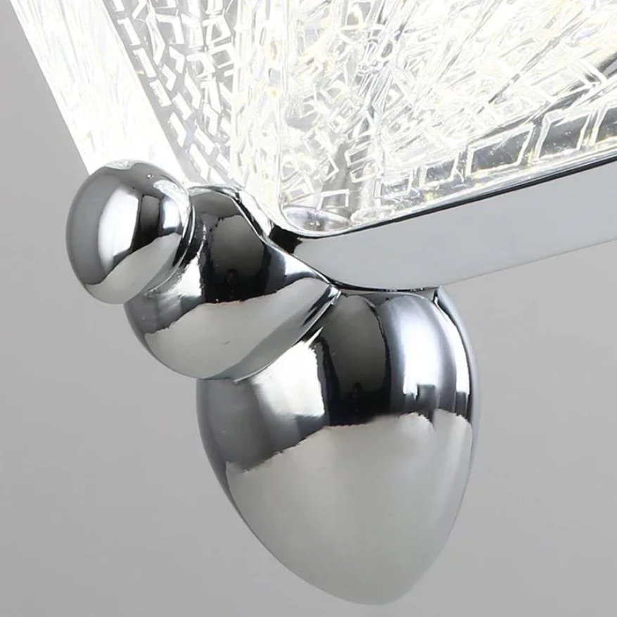 Pendul LED Modern Nordic Butterfly Silver
