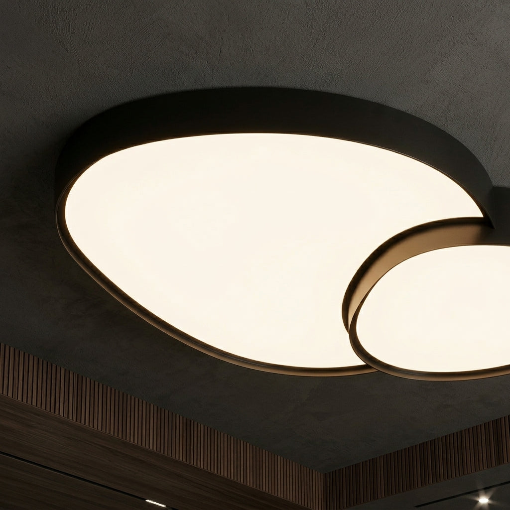 Lustra LED Luxury RISE Black Echivalent 350W Telecomanda