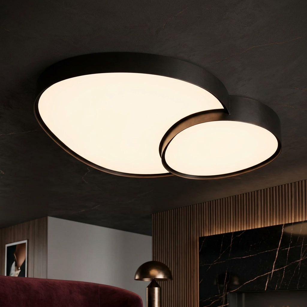 Lustra LED Luxury RISE Black Echivalent 350W Telecomanda