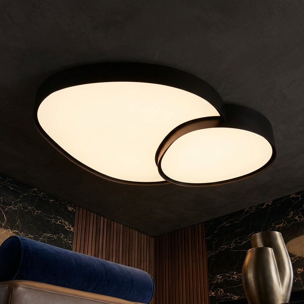 Lustra LED Luxury RISE Black Echivalent 350W Telecomanda