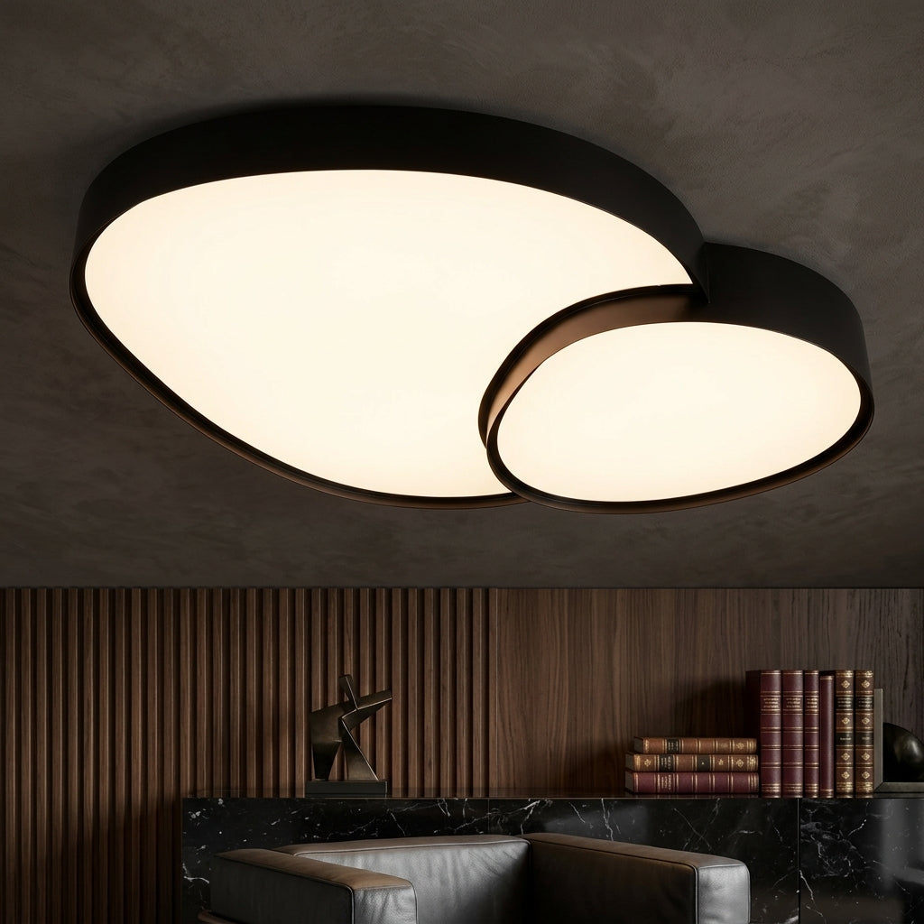 Lustra LED Luxury RISE Black Echivalent 350W Telecomanda
