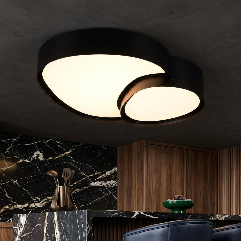 Lustra LED Luxury RISE Black Echivalent 160W Telecomanda