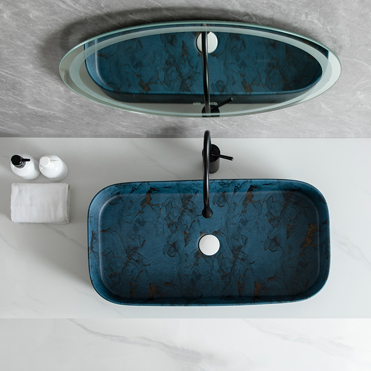 Lavoar Aplicat Luxury Line 75x38CM 8064-75D86 DEEPBLUE