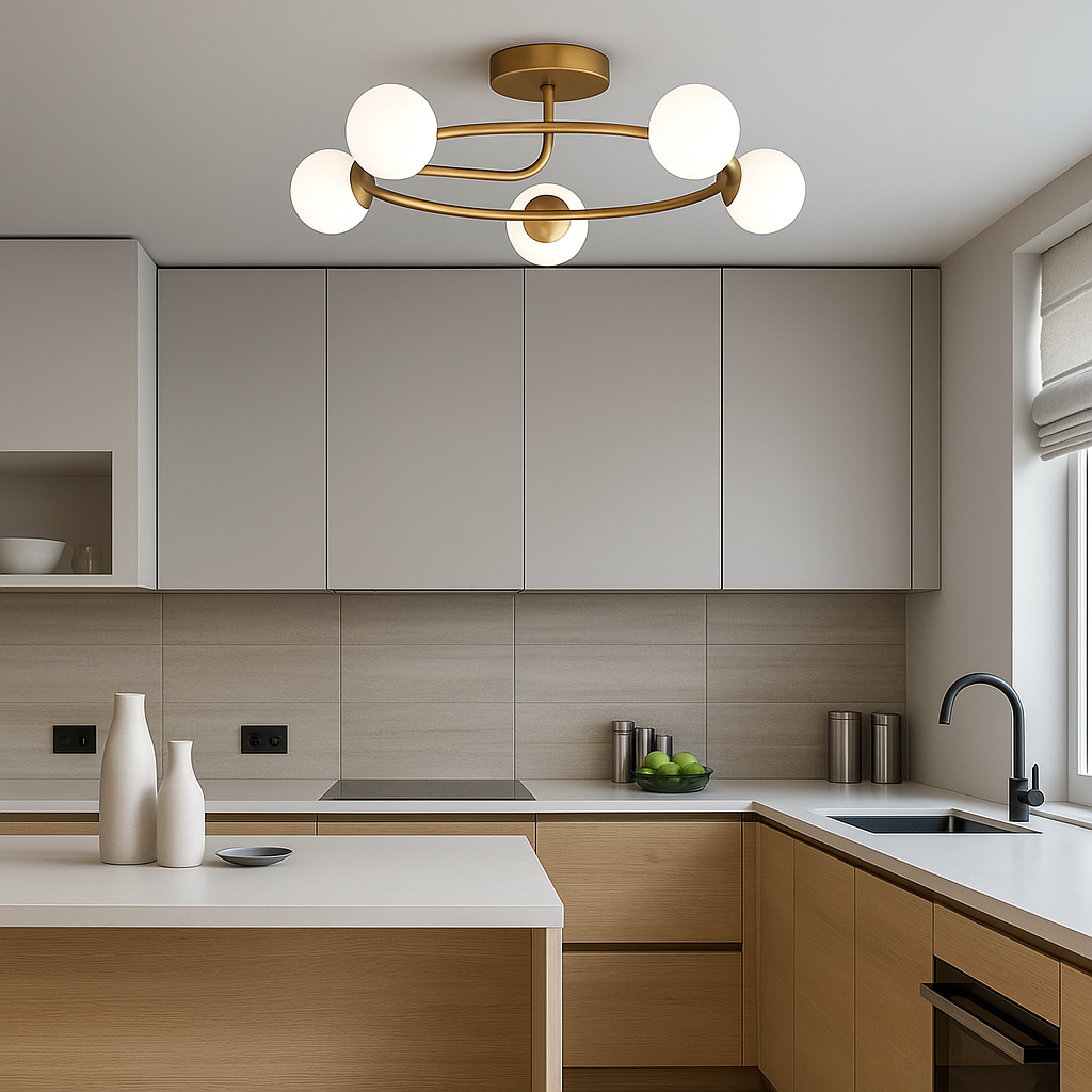 Lustra Abajur 5xE27 Gold Elegance