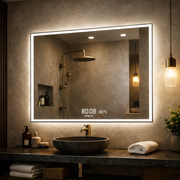 Oglinda LED VESPERA - 120x80cm Dezaburire si Ceas, Senzor, 3 Lumini