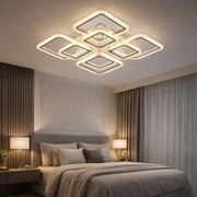 Lustra LED 4+4 SQUARE GIGANT Echivalent 1000W Telecomanda