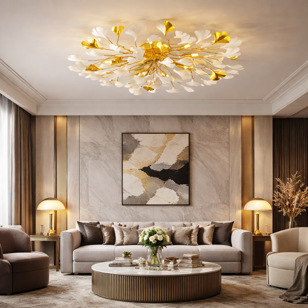 Lustra Aplicata LUXURY Golden VALERY 60CM