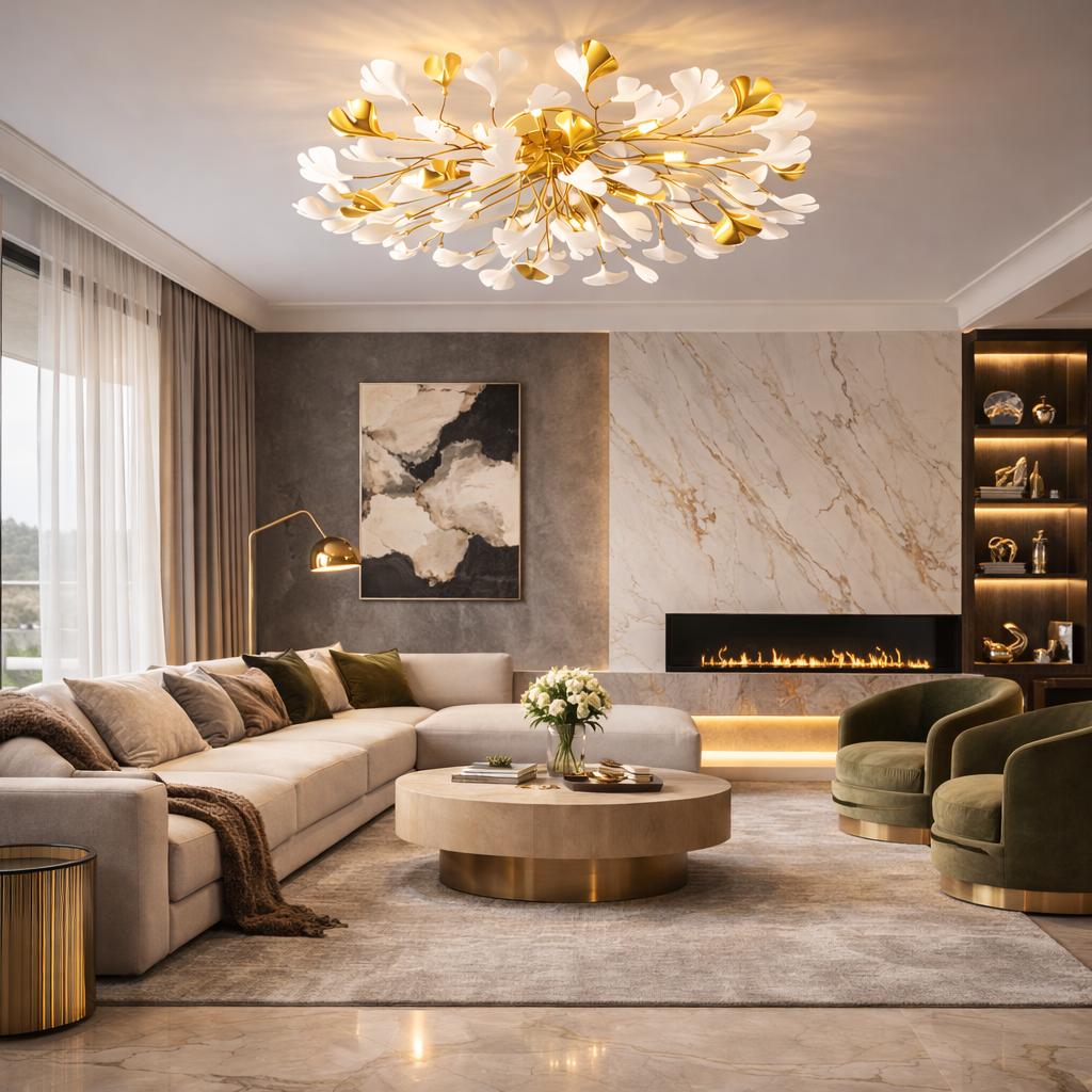 Lustra Aplicata LUXURY Golden VALERY 60CM