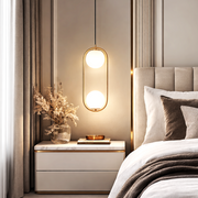 Pendul Nordic Abajur Gold Two Moons