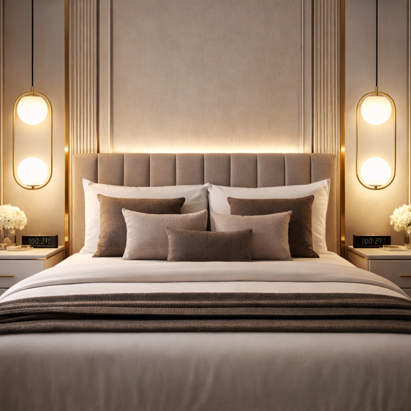 Pendul Nordic Abajur Gold Two Moons