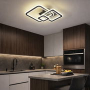 Lustra LED SQUARES Black 3 Functii Echivalent 300W