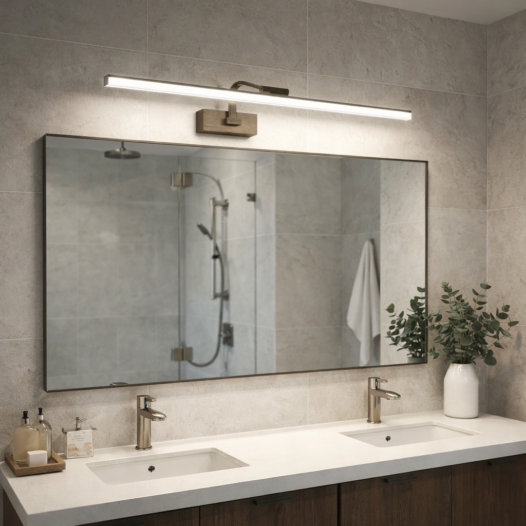 Aplica LED Baie 36W 58cm Neagra Reglabila C1299BK