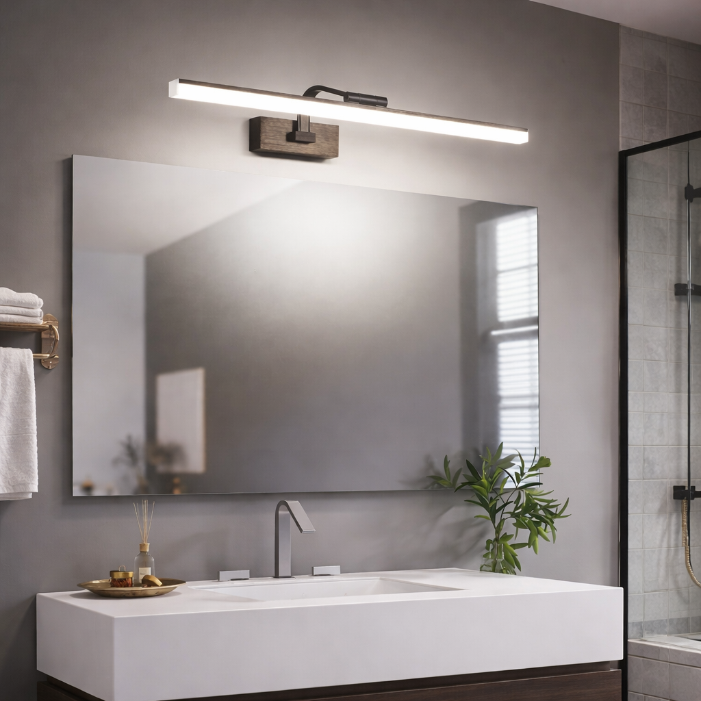 Aplica LED Baie 24W 60cm Neagra Reglabila L71507