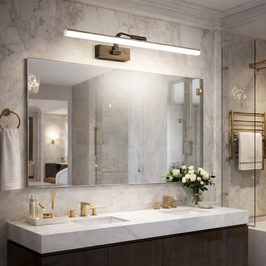 Aplica LED Baie 24W 60cm Neagra Reglabila L71507