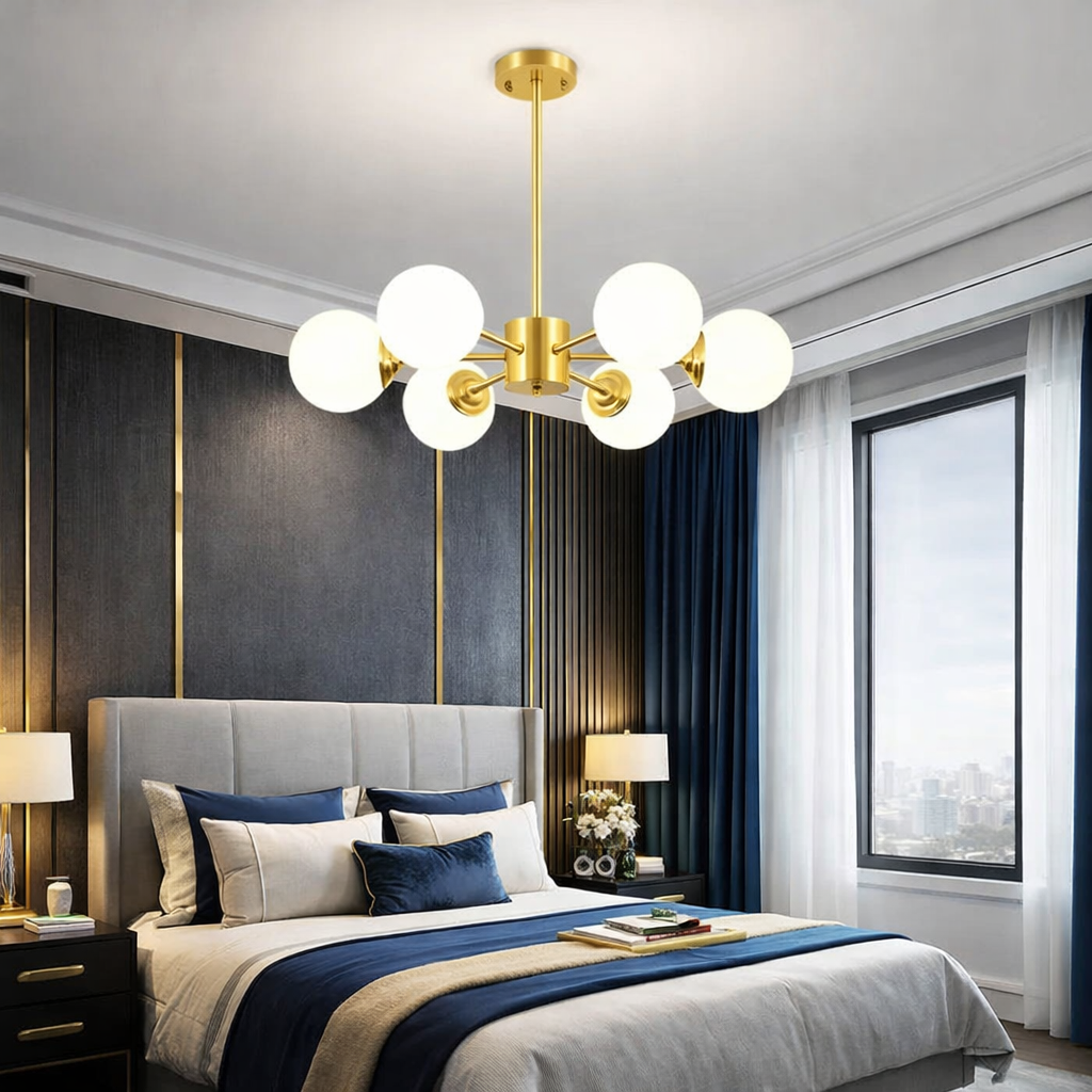 Lustra Abajur MAT GOLD 6XE27 DX103/6