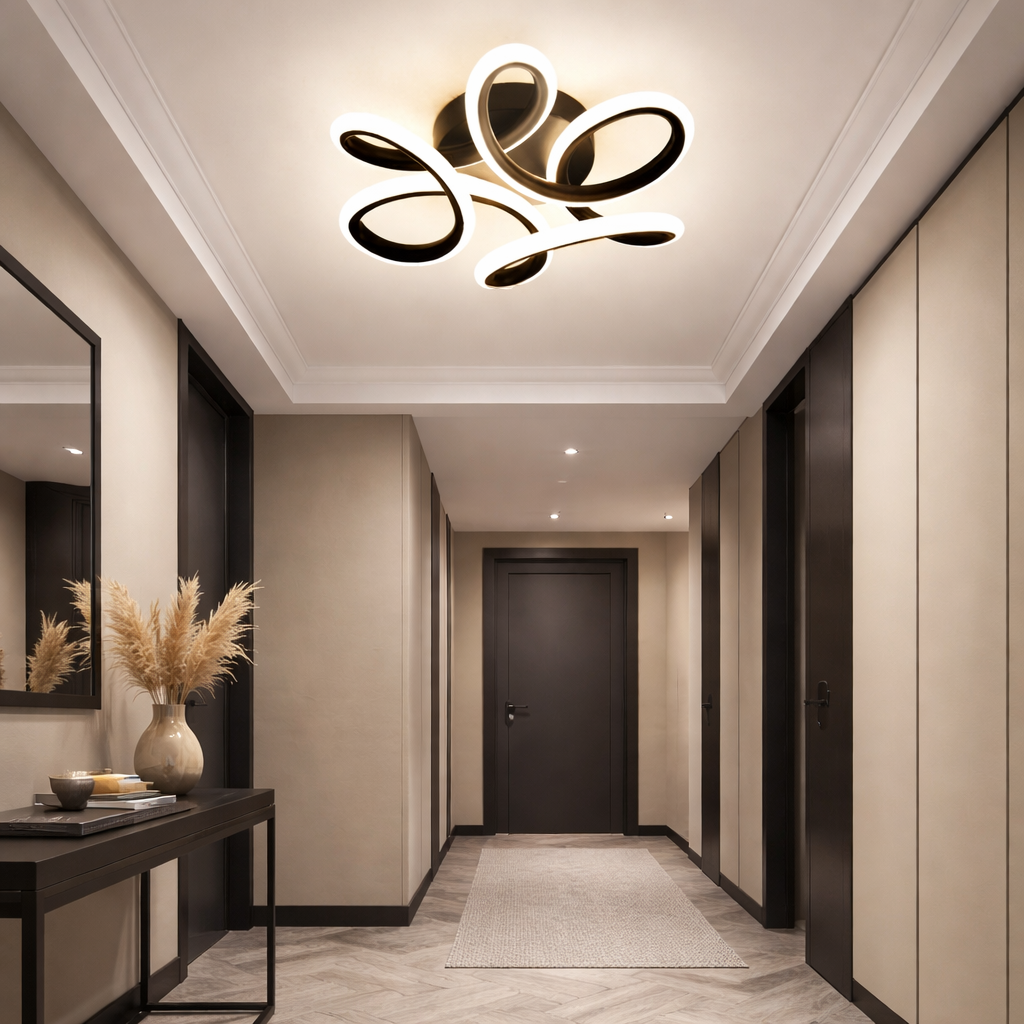 Lustra LED 48W Mariola Neagra Echivalent 200W