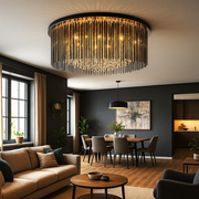 Candelabru Aplicat Cristal Luxury Black Beauty