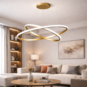 Lustra LED ASTRIA Gold 2 Segmente Echivalent 300W