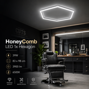 HoneyComb LED 1x Hexagon 39W, 83x98cm, 3900lm, 6500K