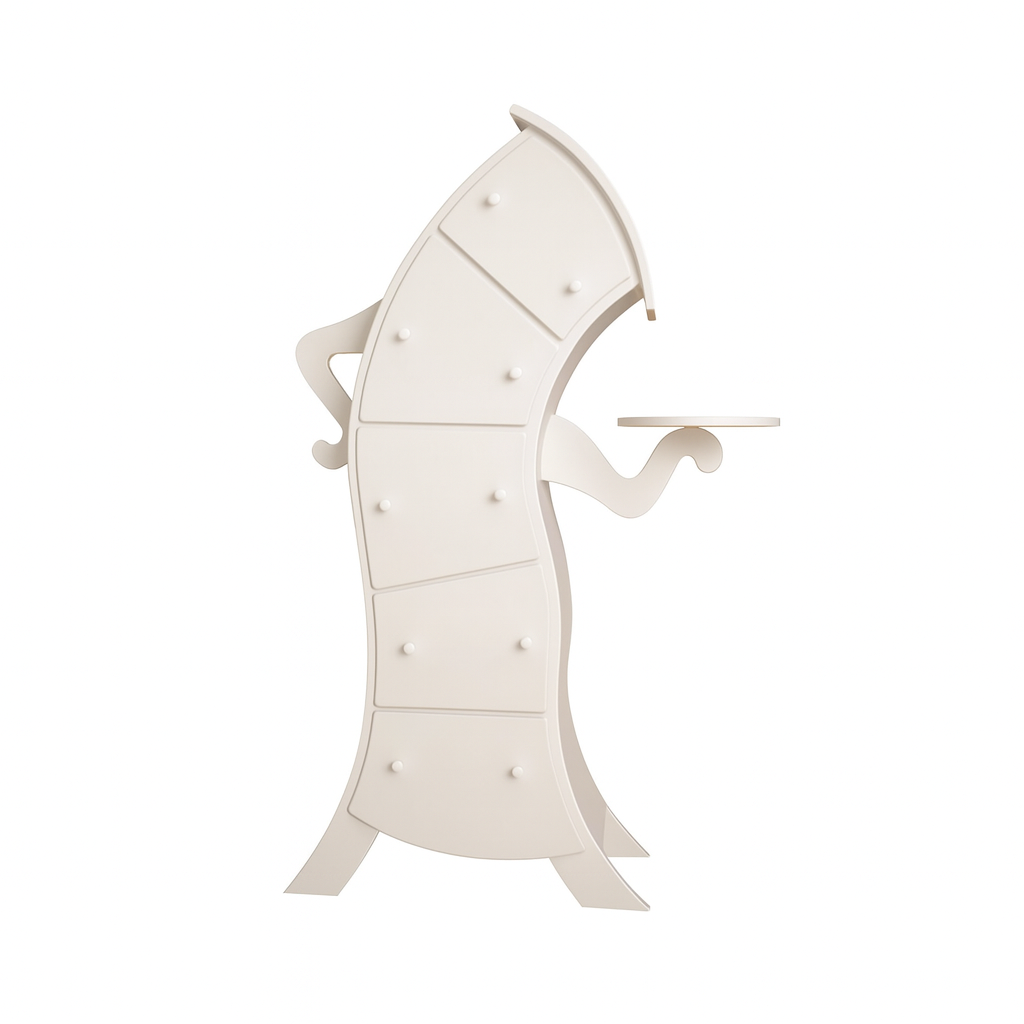 Dulap Artistic din Lemn Alb Belle Madame