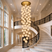 Lustra Suspendata Golden Sponge Majestic Staircase 60xG9