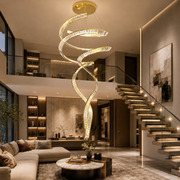 Candelabru LED LUXURY Crystal Miravon Auriu 80x230CM L Telecomanda