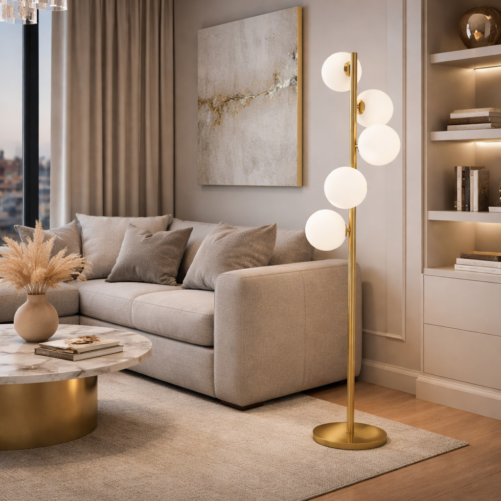 Lampadar Abajur GOLD 177cm TY3052/5 GD