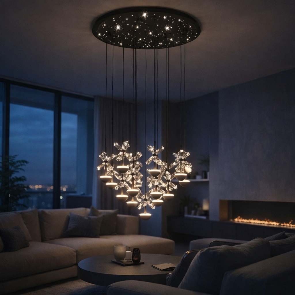 Lustra LED Suspendata Luxury PIANOPOLI 2 Echivalent 300W