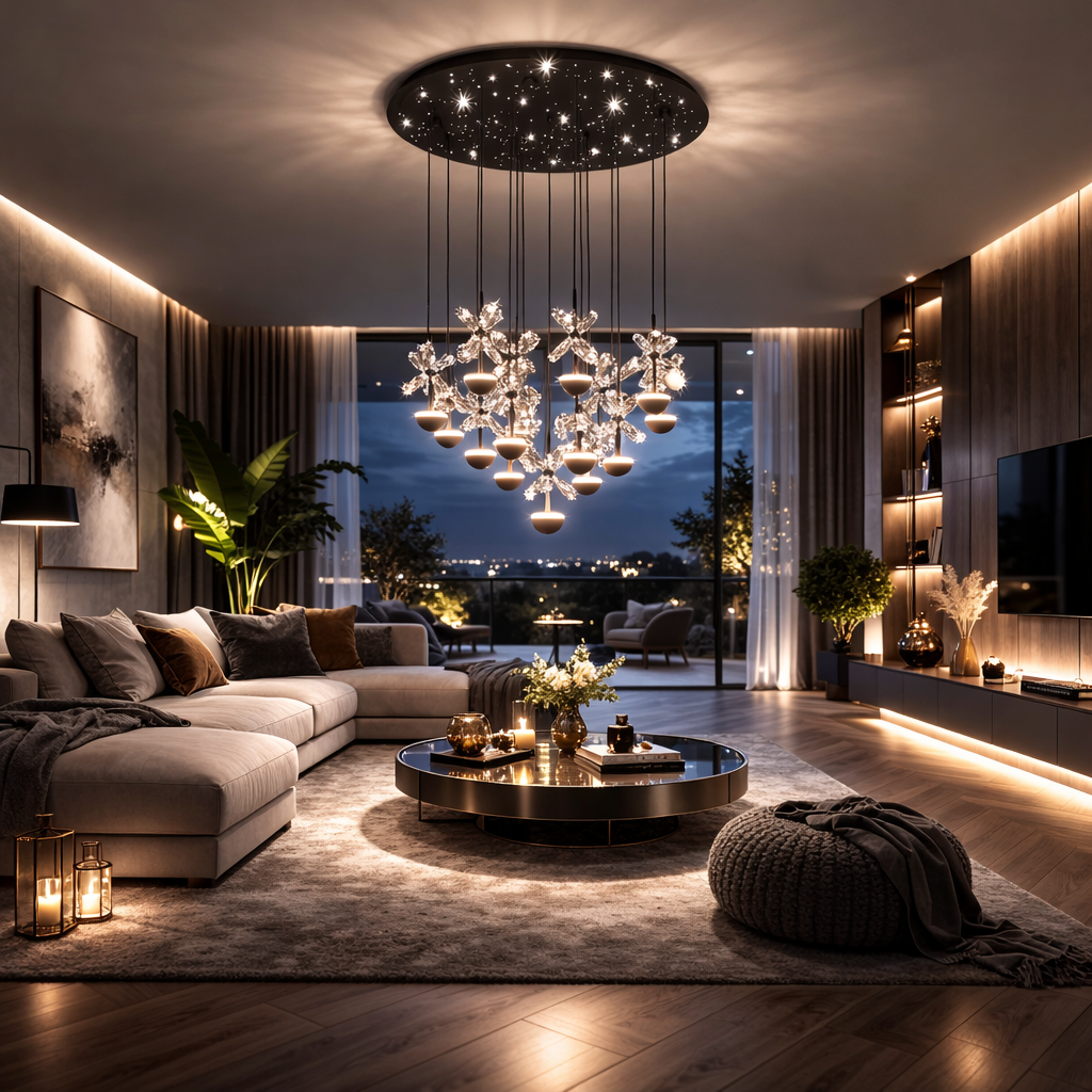 Lustra LED Suspendata Luxury PIANOPOLI 2 Echivalent 300W