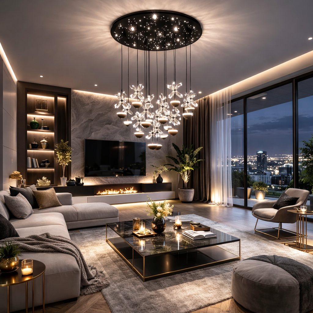 Lustra LED Suspendata Luxury PIANOPOLI 2 Echivalent 300W