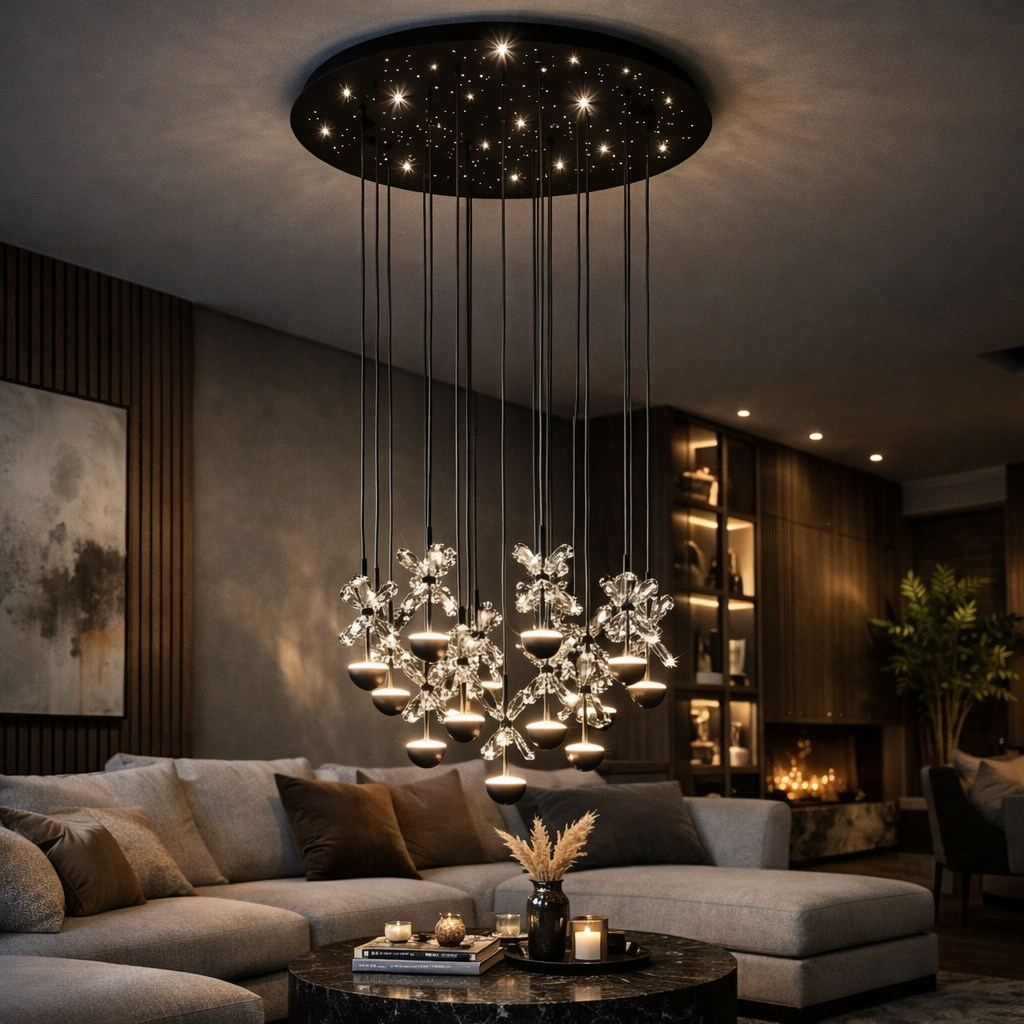 Lustra LED Suspendata Luxury PIANOPOLI 2 Echivalent 300W